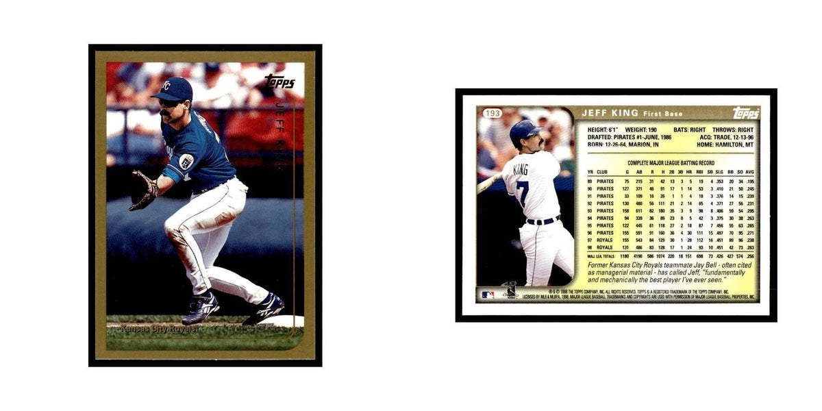 Jeff King 1999 Topps #193 Kansas City Royals Baseball Card NM