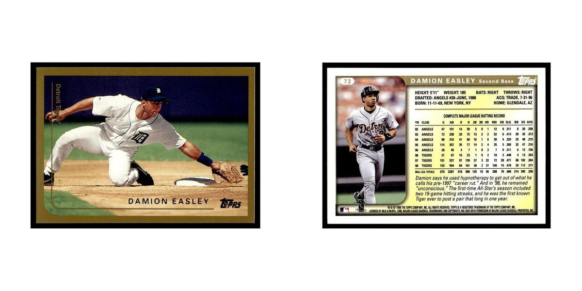Damion Easley 1999 Topps #73 Detroit Tigers Baseball Card NM