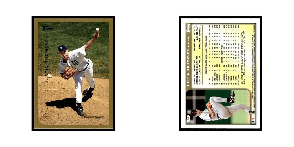 Justin Thompson 1999 Topps #44 Detroit Tigers Baseball Card NM