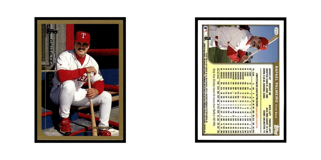 Rafael Palmeiro 1999 Topps #315 Texas Rangers Baseball Card NM
