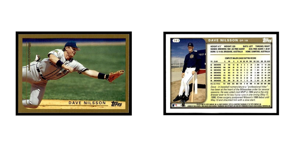 Dave Nilsson 1999 Topps #141 Milwaukee Brewers Baseball Card NM