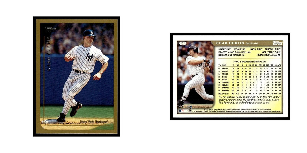 Chad Curtis 1999 Topps #124 New York Yankees Baseball Card NM