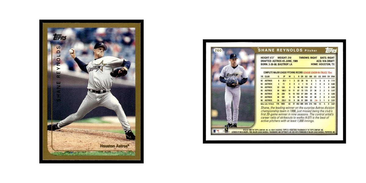 Shane Reynolds 1999 Topps #260 Houston Astros Baseball Card NM