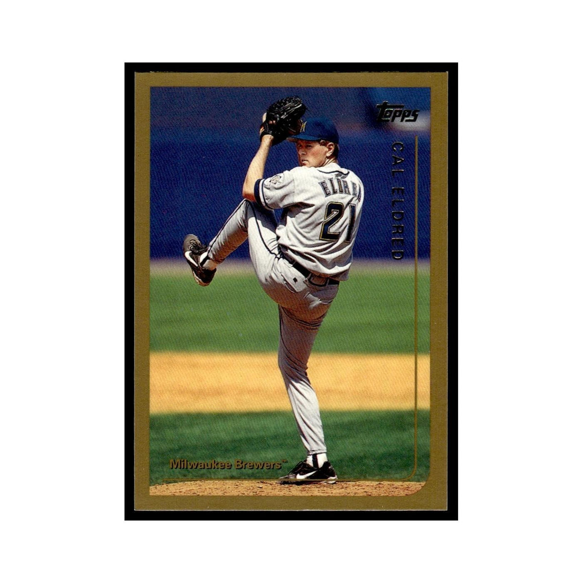 Cal Eldred 1999 Topps #135 Milwaukee Brewers Baseball Card NM