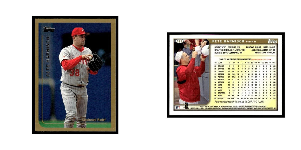 Pete Harnisch 1999 Topps #388 Cincinnati Reds Baseball Card NM