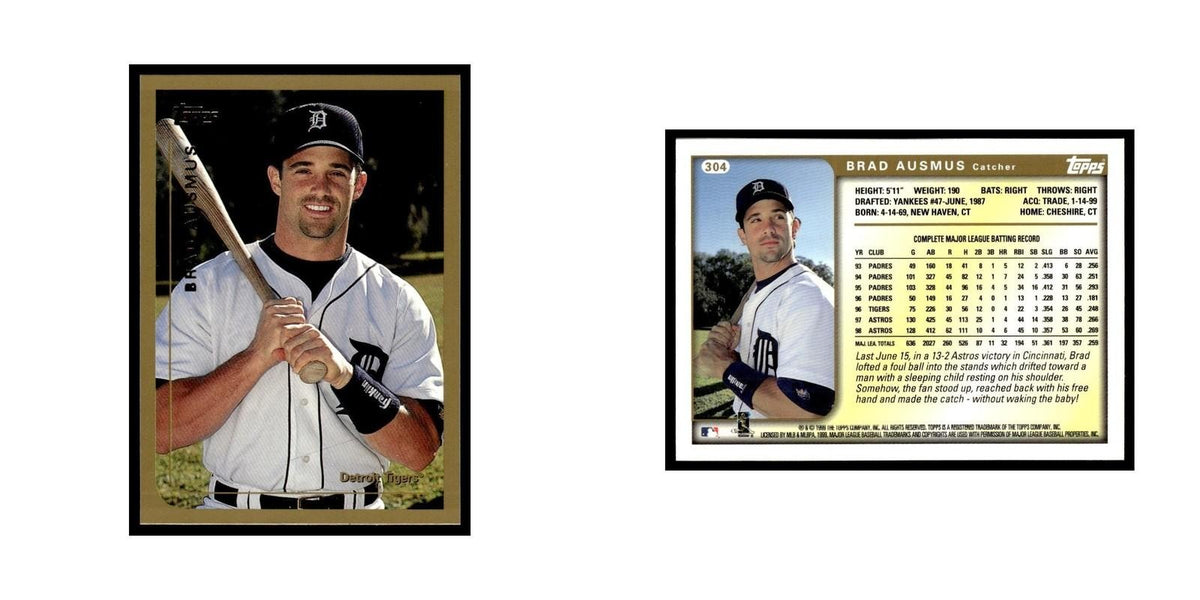 Brad Ausmus 1999 Topps #304 Detroit Tigers Baseball Card NM