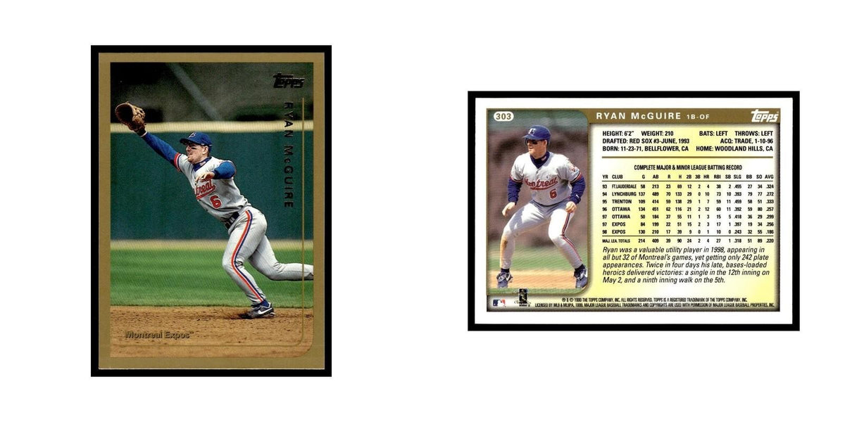 Ryan McGuire 1999 Topps #303 Montreal Expos Baseball Card NM