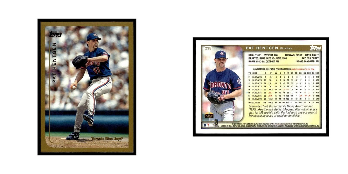 Pat Hentgen 1999 Topps #298 Toronto Blue Jays Baseball Card NM