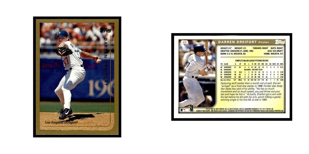 Darren Dreifort 1999 Topps #49 Los Angeles Dodgers Baseball Card NM