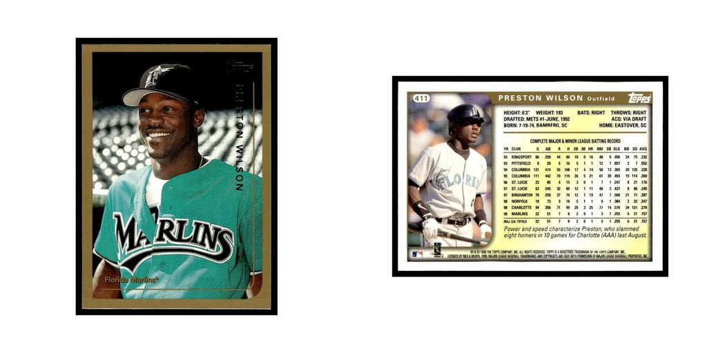 Preston Wilson 1999 Topps #411 Florida Marlins Baseball Card NM