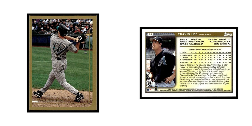 Travis Lee 1999 Topps #25 Arizona Diamondbacks Baseball Card NM