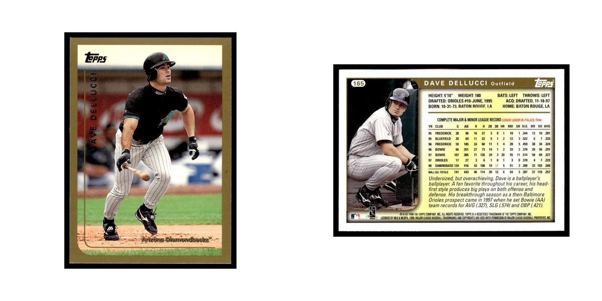 David Dellucci 1999 Topps #165 Arizona Diamondbacks Baseball Card NM