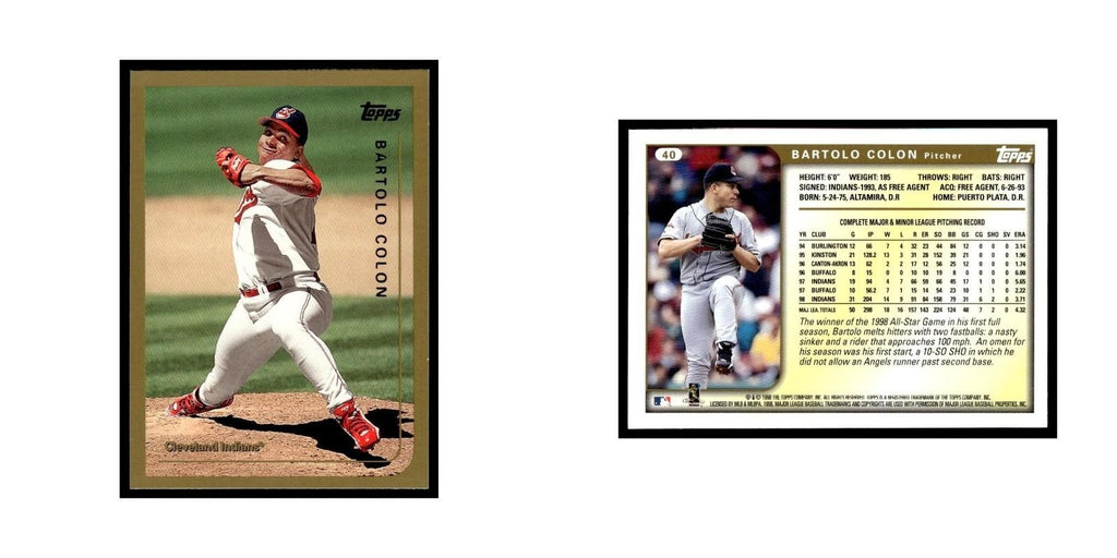 Bartolo Colon 1999 Topps #40 Cleveland Indians Baseball Card NM