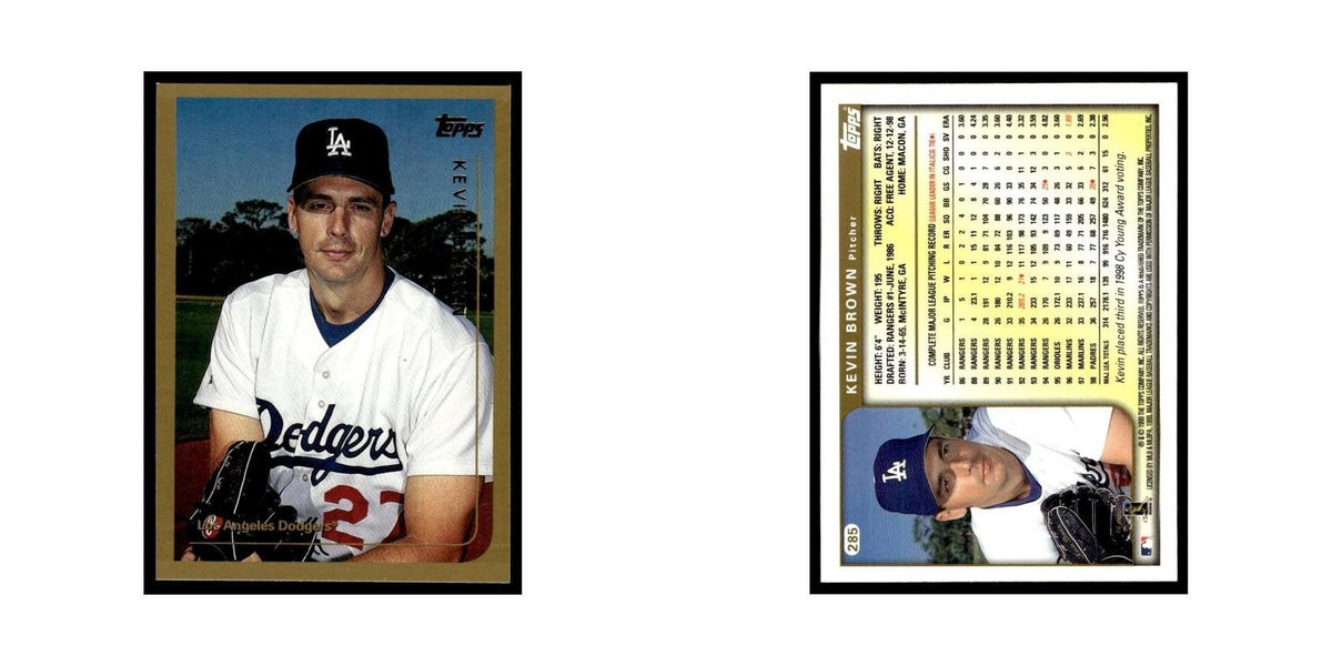Kevin Brown 1999 Topps #285 Los Angeles Dodgers Baseball Card NM