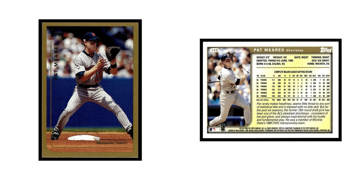 Pat Meares 1999 Topps #148 Minnesota Twins Baseball Card NM