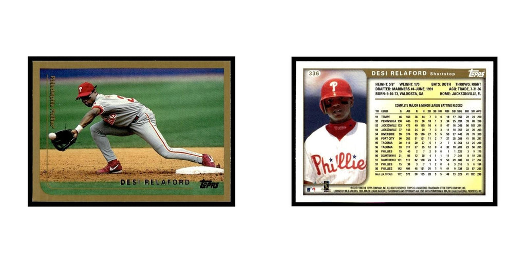 Desi Relaford 1999 Topps #336 Philadelphia Phillies Baseball Card NM