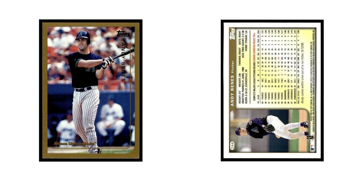 Andy Benes 1999 Topps #244 Arizona Diamondbacks Baseball Card NM
