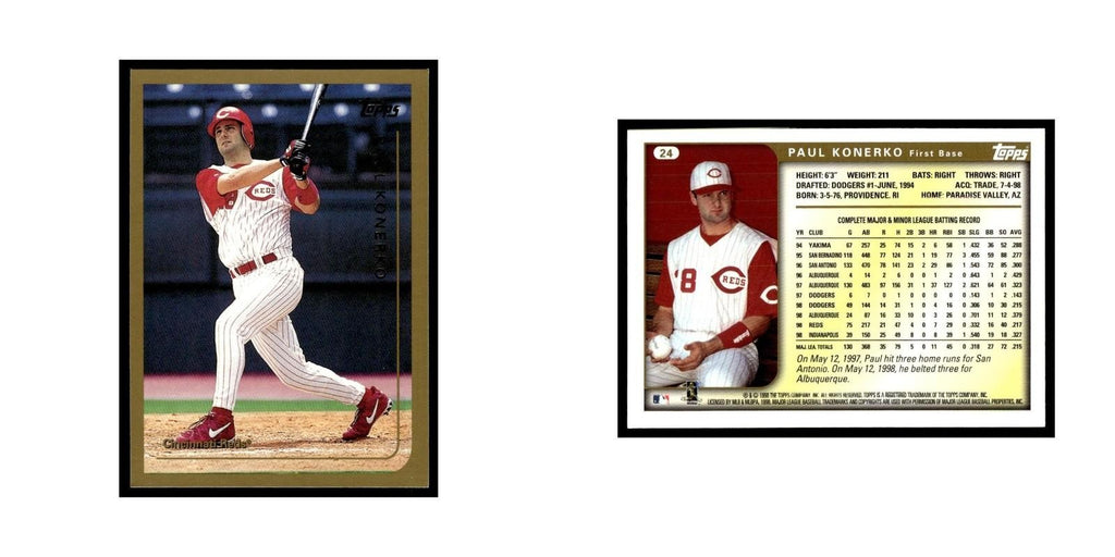 Paul Konerko 1999 Topps #24 Cincinnati Reds Baseball Card NM