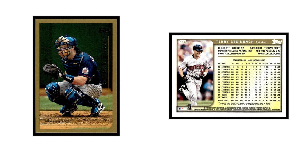 Terry Steinbach 1999 Topps #146 Minnesota Twins Baseball Card NM