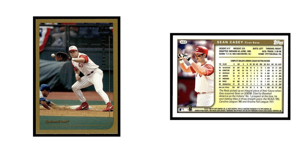 Sean Casey 1999 Topps #402 Cincinnati Reds Baseball Card NM