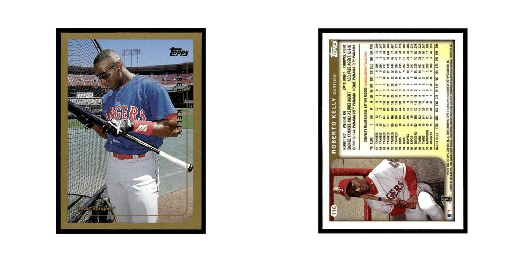 Roberto Kelly 1999 Topps #116 Texas Rangers Baseball Card NM