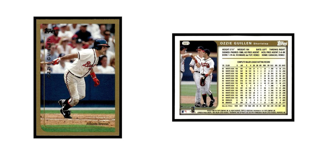 Ozzie Guillen 1999 Topps #301 Atlanta Braves Baseball Card NM