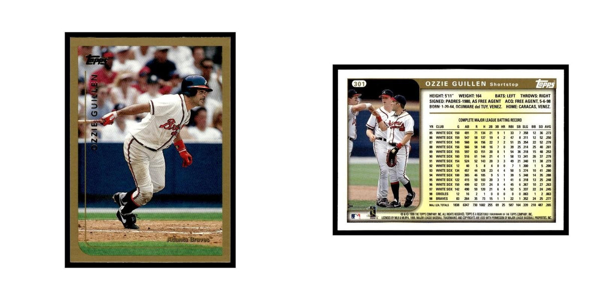 Ozzie Guillen 1999 Topps #301 Atlanta Braves Baseball Card NM