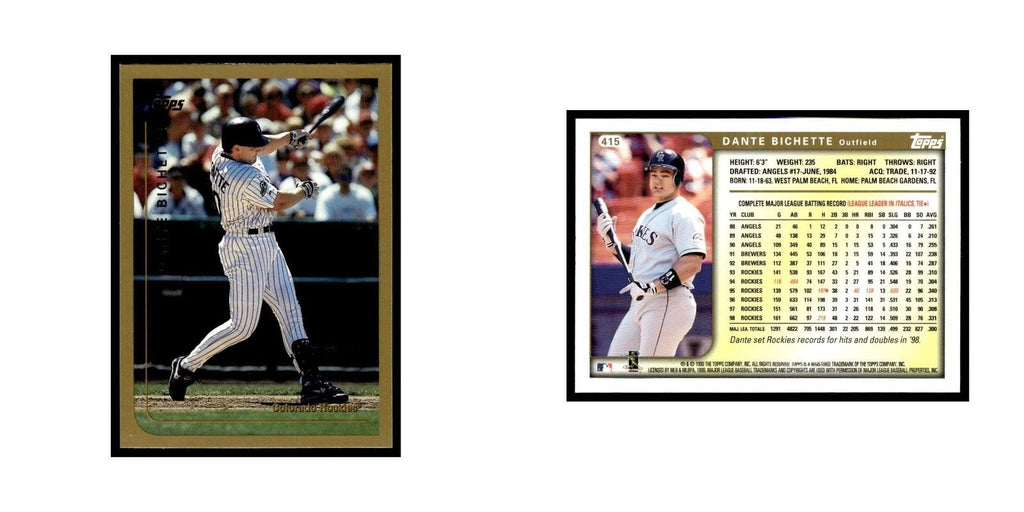 Dante Bichette 1999 Topps #415 Colorado Rockies Baseball Card NM