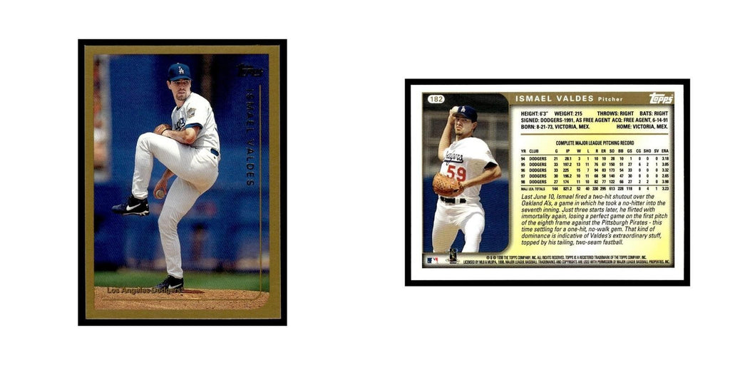 Ismael Valdes 1999 Topps #182 Los Angeles Dodgers Baseball Card NM