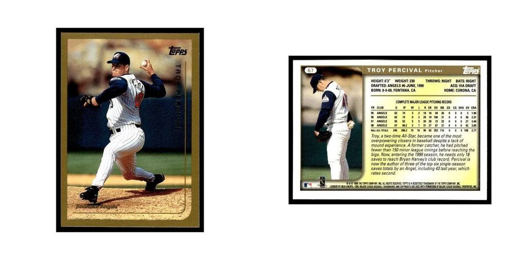 Troy Percival 1999 Topps #67 Anaheim Angels Baseball Card NM