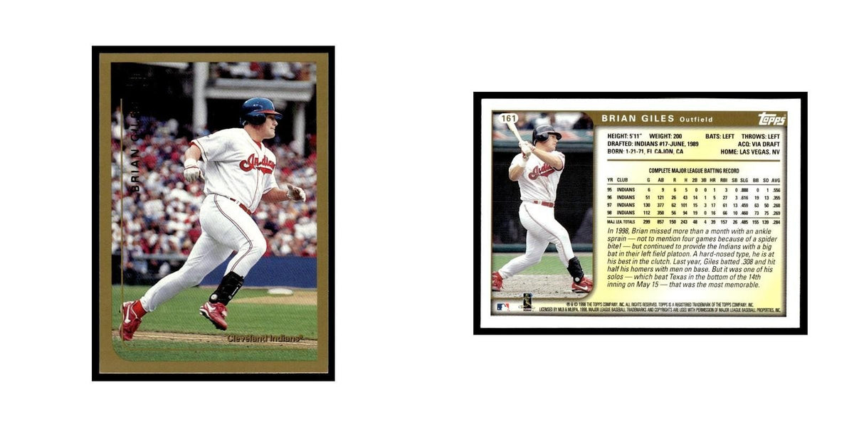 Brian Giles 1999 Topps #161 Cleveland Indians Baseball Card NM