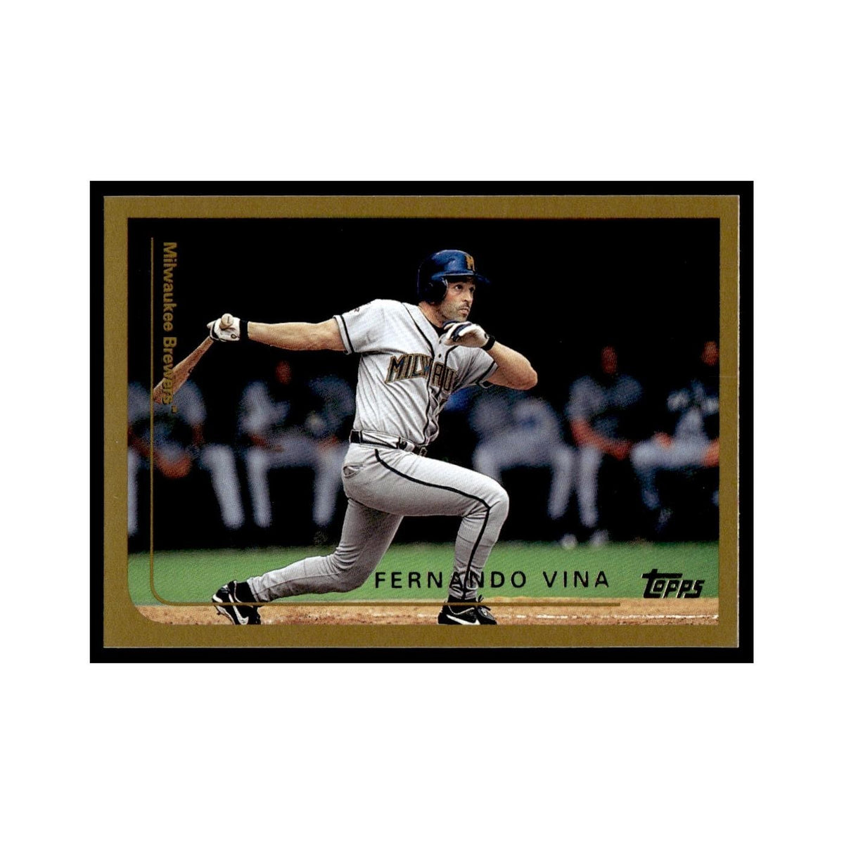 Fernando Vina 1999 Topps #328 Milwaukee Brewers Baseball Card NM