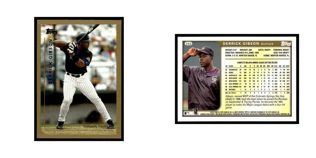 Derrick Gibson 1999 Topps #392 Colorado Rockies Baseball Card NM