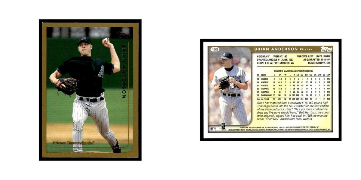 Brian Anderson 1999 Topps #409 Arizona Diamondbacks Baseball Card NM