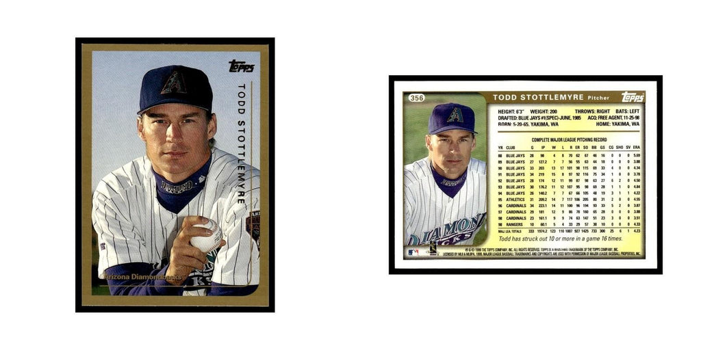 Todd Stottlemyre 1999 Topps #356 Arizona Diamondbacks Baseball Card NM