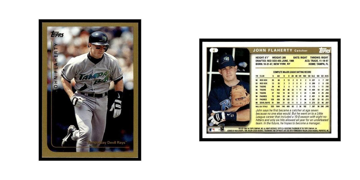 John Flaherty 1999 Topps #4 Tampa Bay Devil Rays Baseball Card NM