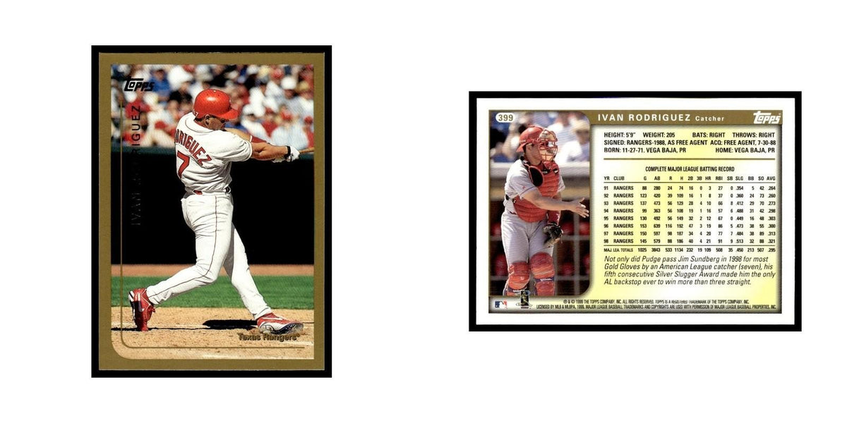 Ivan Rodriguez 1999 Topps #399 Texas Rangers Baseball Card NM