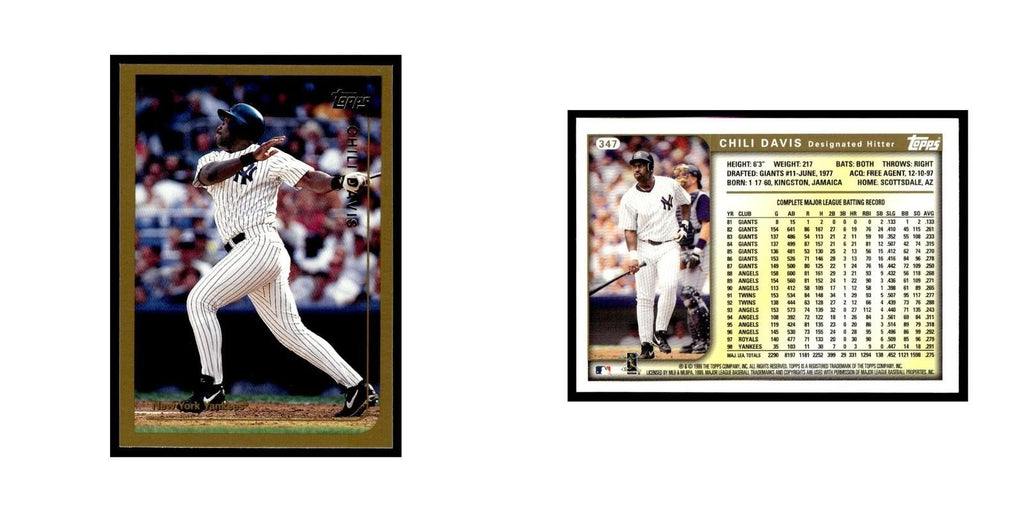 Chili Davis 1999 Topps #347 New York Yankees Baseball Card NM