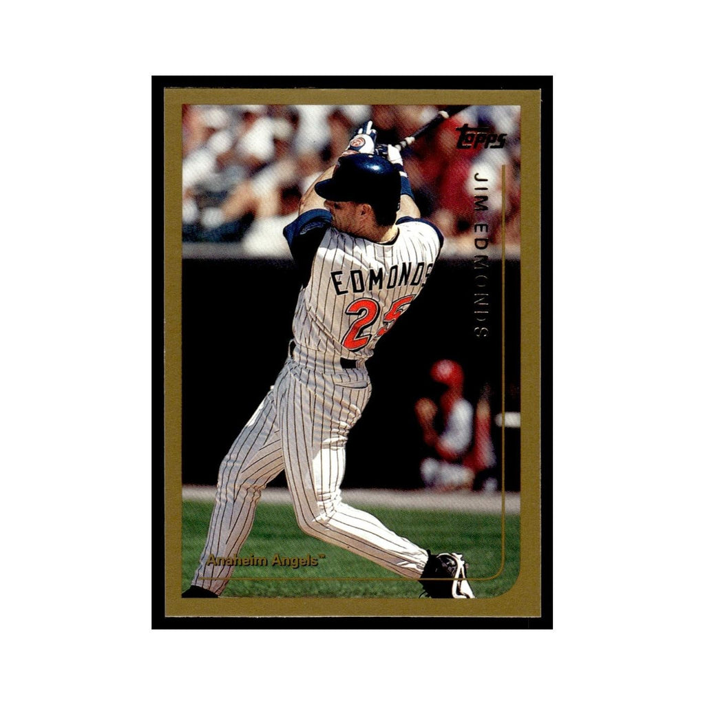 Jim Edmonds 1999 Topps #130 Anaheim Angels Baseball Card NM