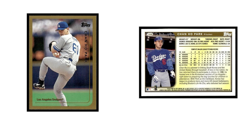 Chan Ho Park 1999 Topps #166 Los Angeles Dodgers Baseball Card NM