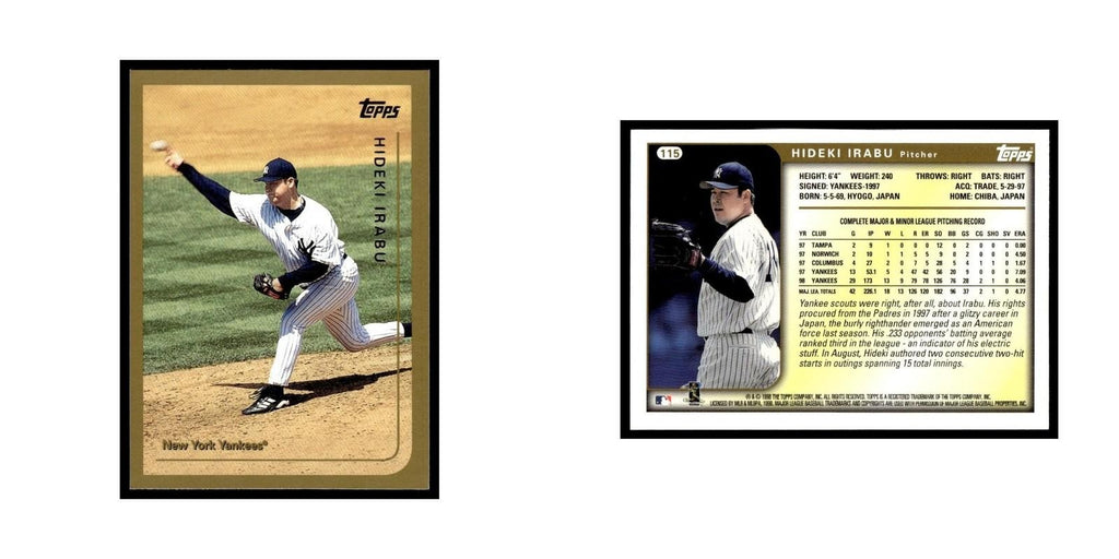 Hideki Irabu 1999 Topps #115 New York Yankees Baseball Card NM