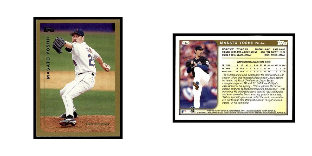 Masato Yoshii 1999 Topps #167 New York Mets Baseball Card NM