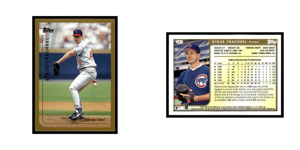 Steve Trachsel 1999 Topps #257 Chicago Cubs Baseball Card NM