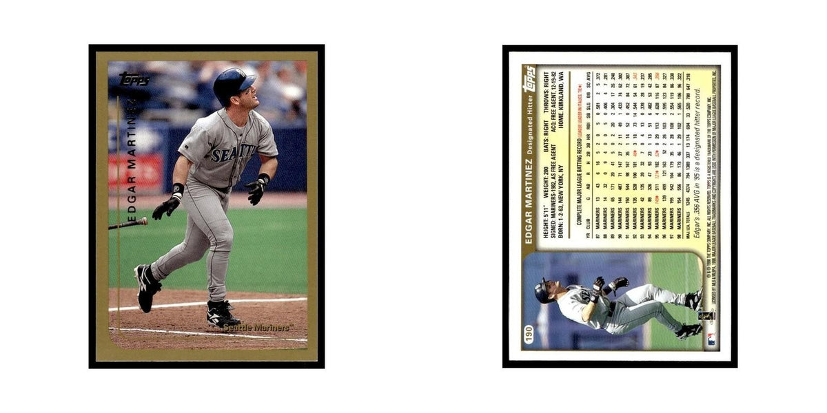 Edgar Martinez 1999 Topps #190 Seattle Mariners Baseball Card NM