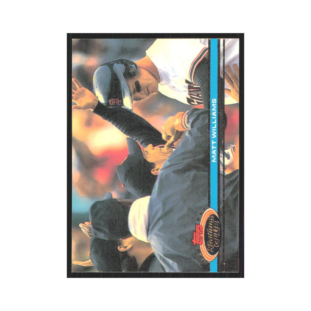 1991 Stadium Club Matt Williams Giants #295