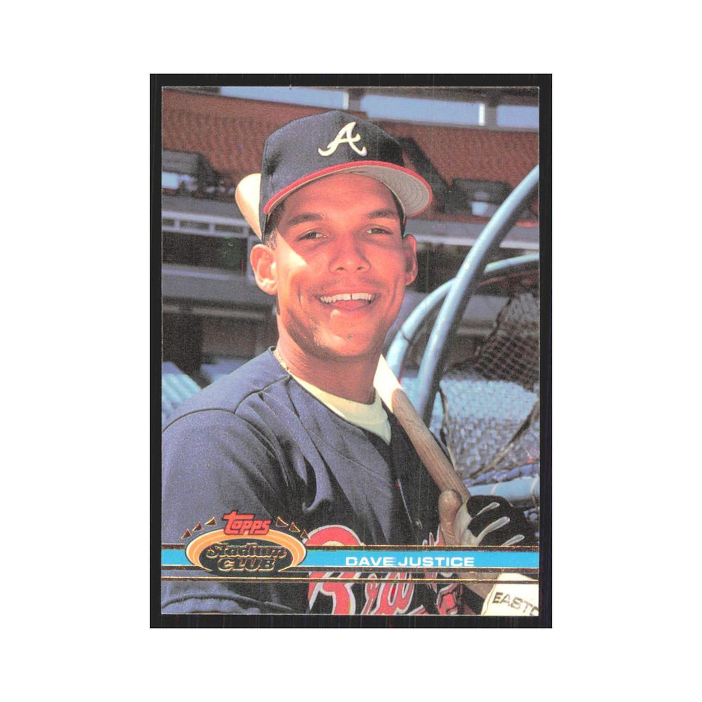 1991 Stadium Club Dave Justice Braves #26