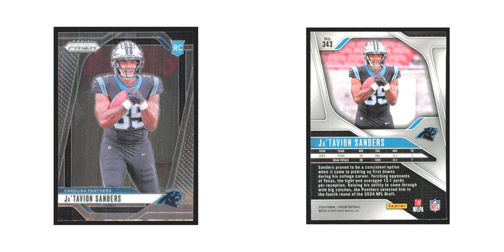 2024 Panini Prizm Ja'Tavion Sanders RC Panthers #343