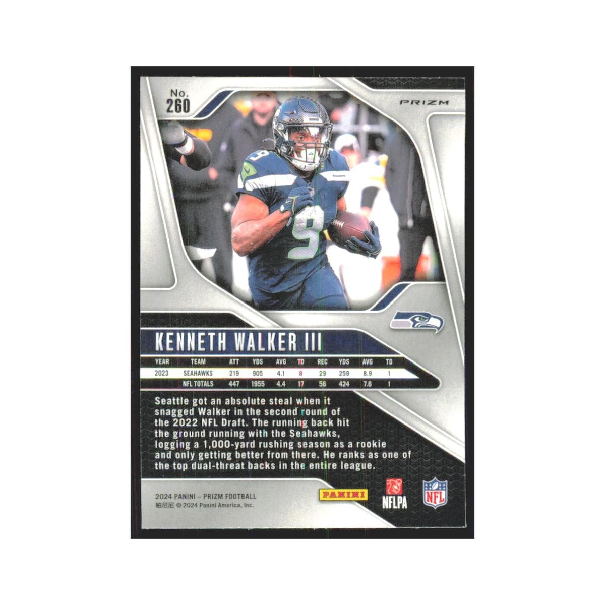 2024 Panini Prizm (orange) Kenneth Walker III Seahawks #260