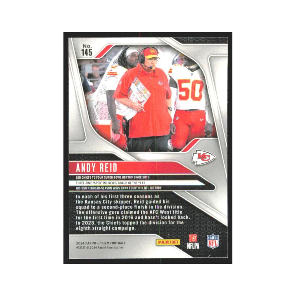 2024 Panini Prizm Andy Reid Chiefs #145