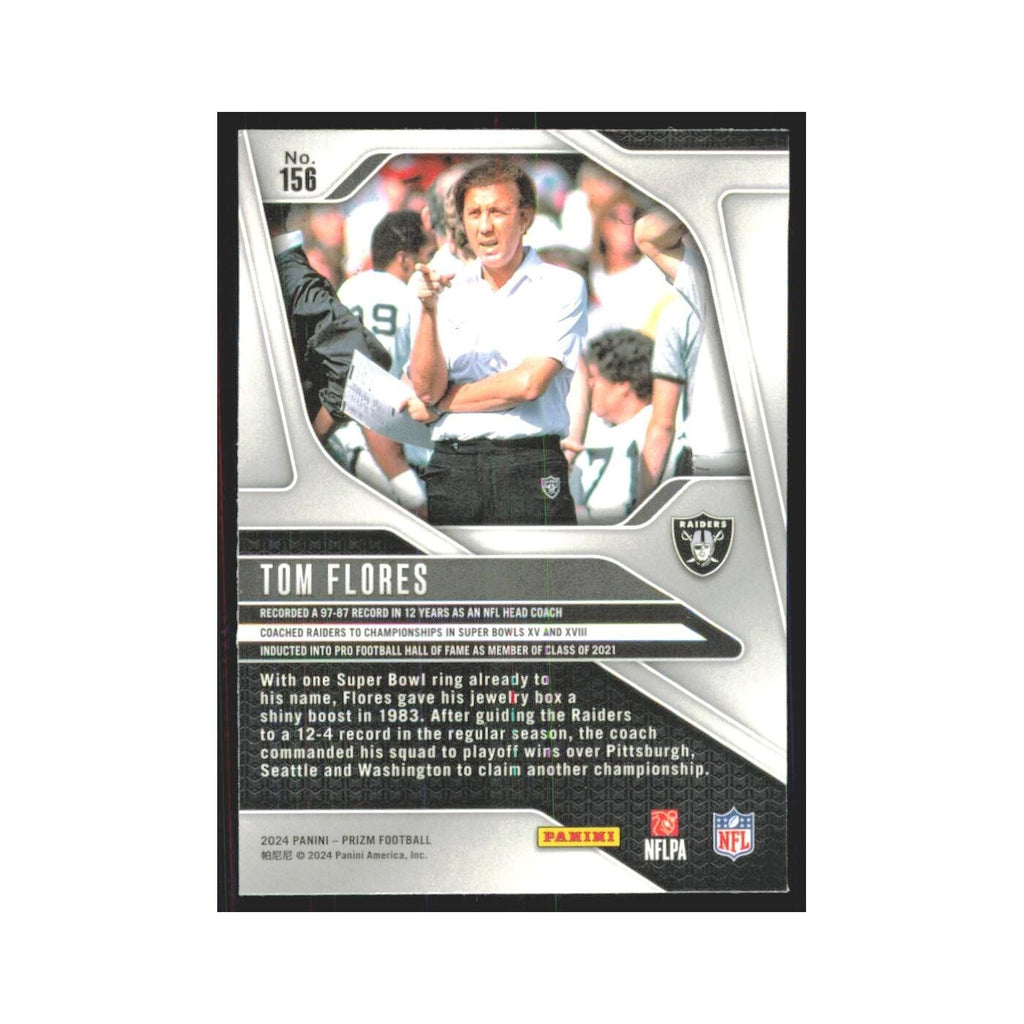 2024 Panini Prizm Tom Flores Los Angeles Raiders #156